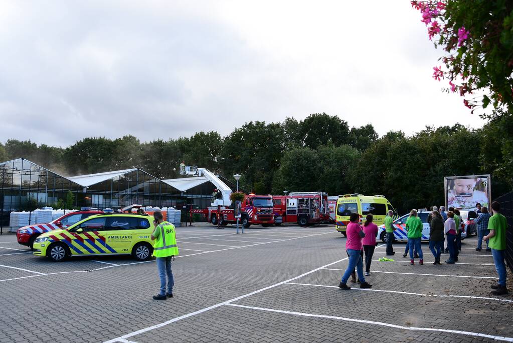 Brand in Tuincentrum Rebel