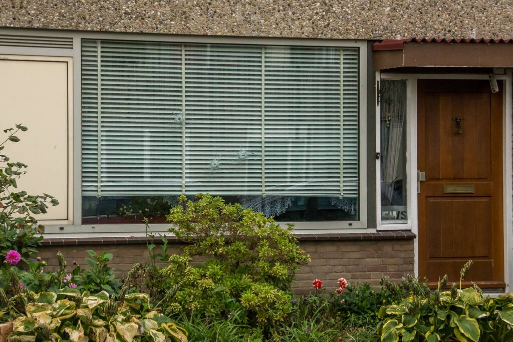 Woning beschoten