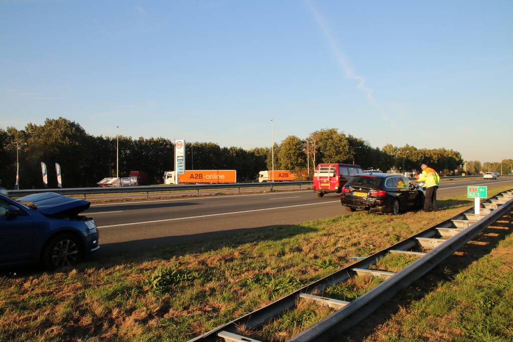 Kopstaart-botsing zorgt voor enige vertraging richting Apeldoorn