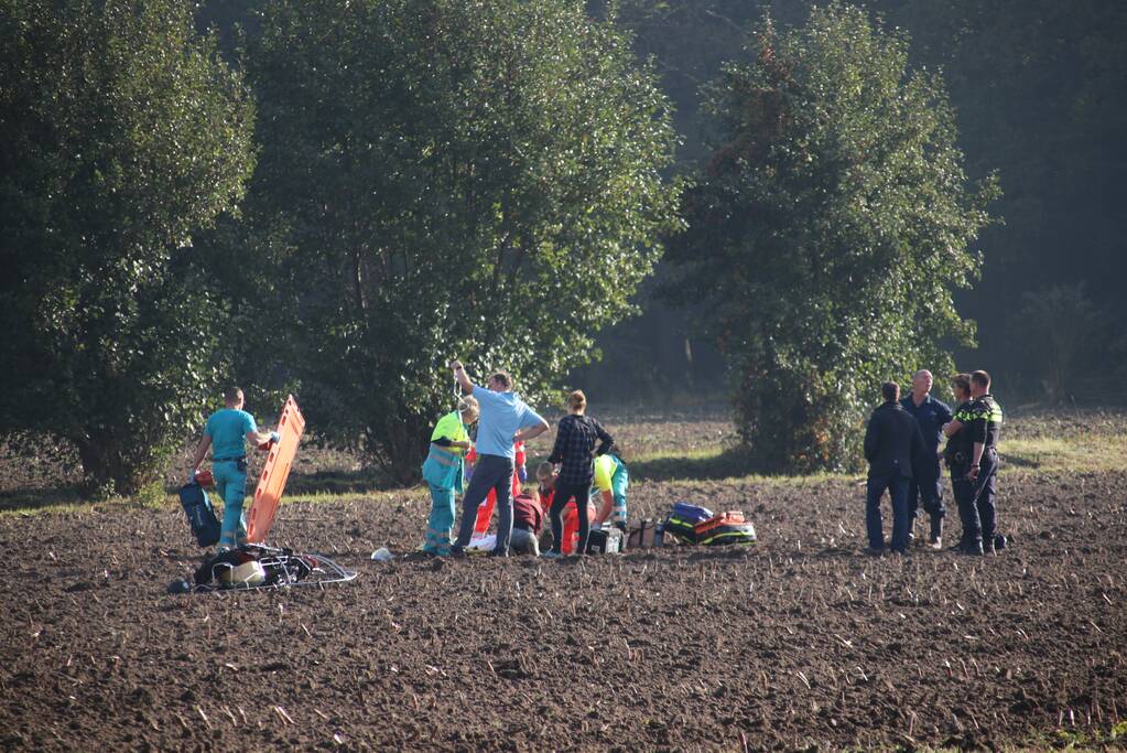 Matrasvlieger ernstig gewond