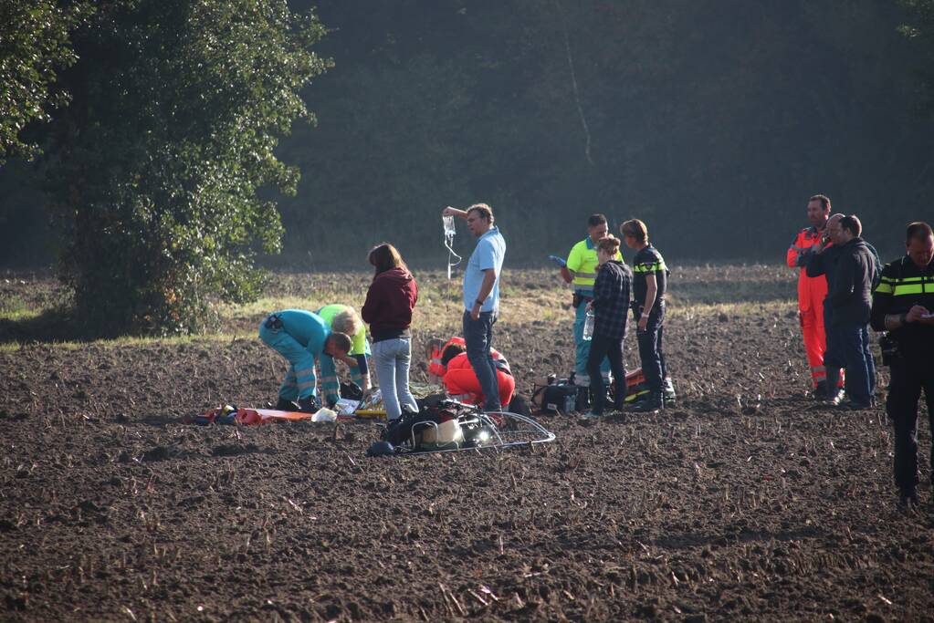 Matrasvlieger ernstig gewond
