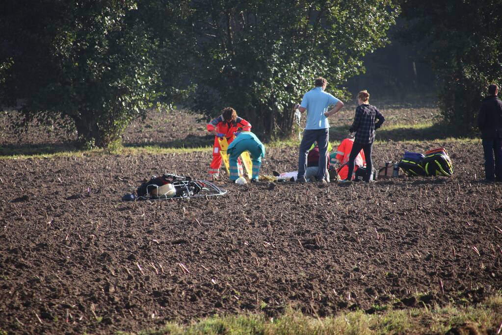 Matrasvlieger ernstig gewond