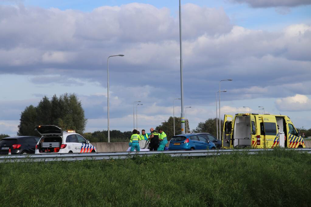 Rijstrook afgesloten voor reanimatie