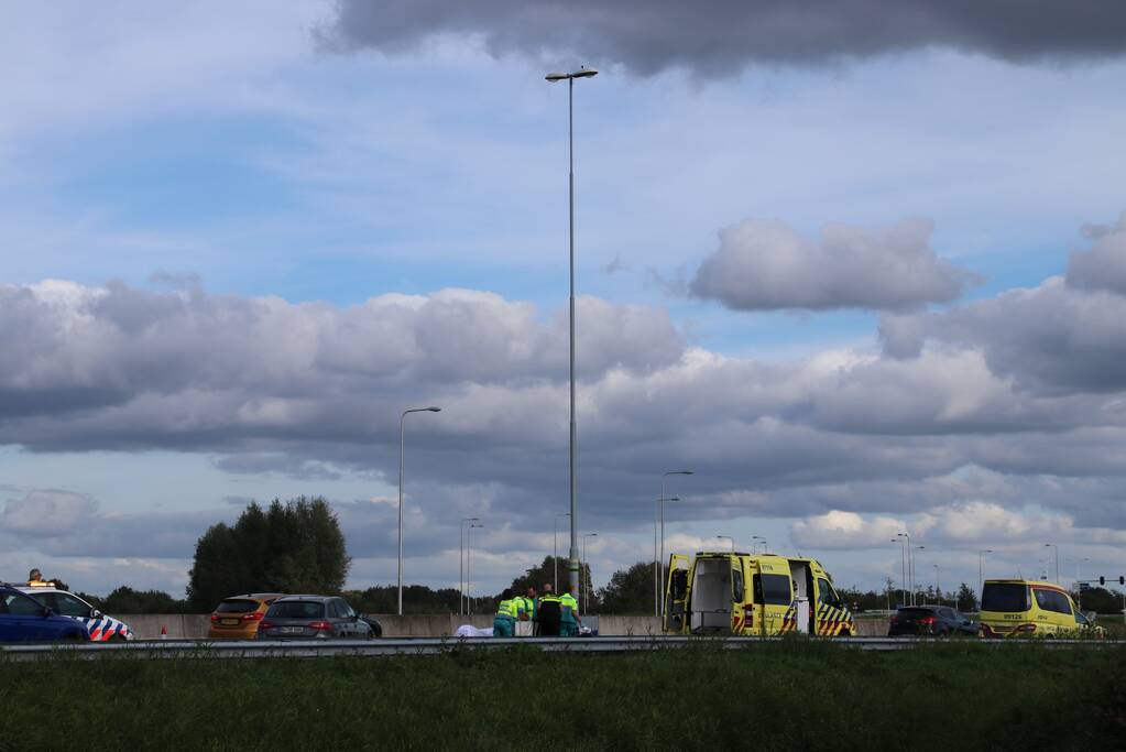 Rijstrook afgesloten voor reanimatie