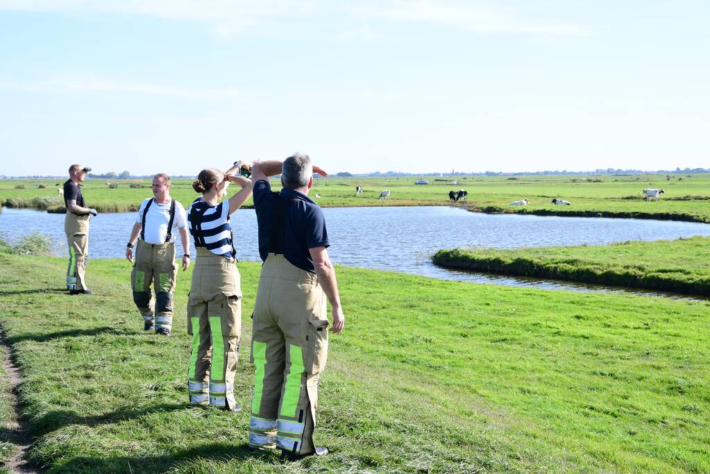 Brandweer flink in de benen voor koe in nood