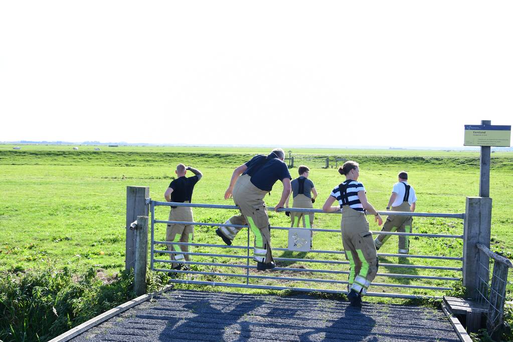 Brandweer flink in de benen voor koe in nood