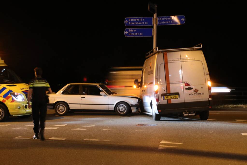 Gewonde na voorrangsfout