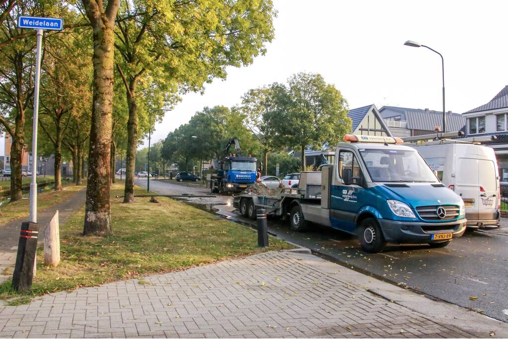 Woningen zonder water door flinke waterlekkage