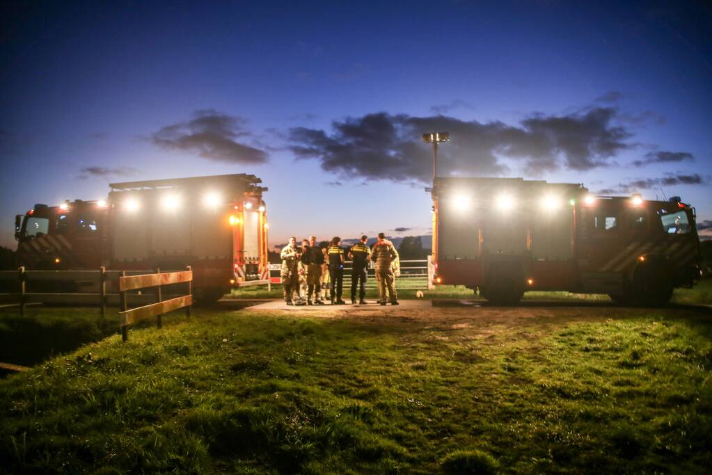 Brand bij volkstuintjes door broei