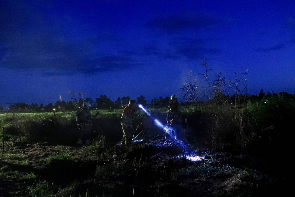 Brand bij volkstuintjes door broei