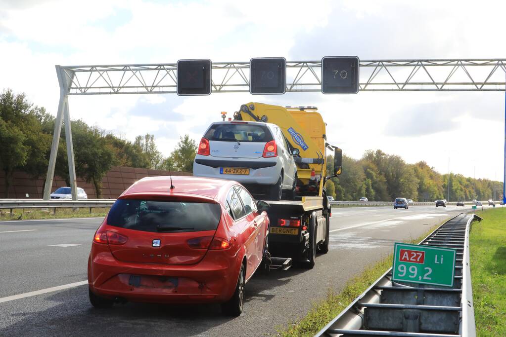 Zoveelste ongeval door afgesloten rijstrook