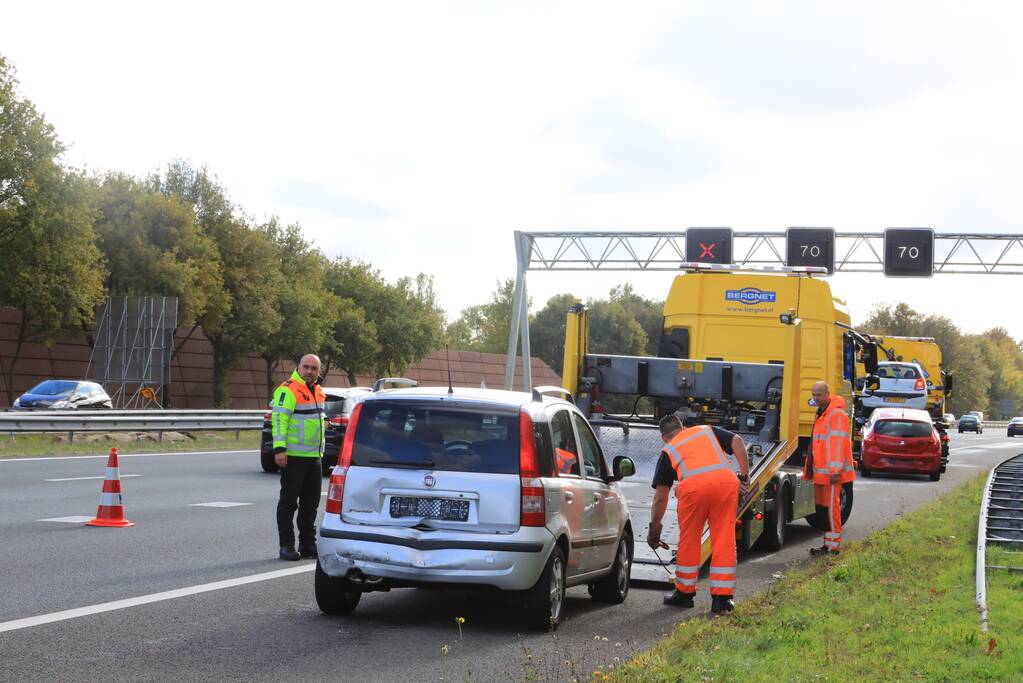 Zoveelste ongeval door afgesloten rijstrook