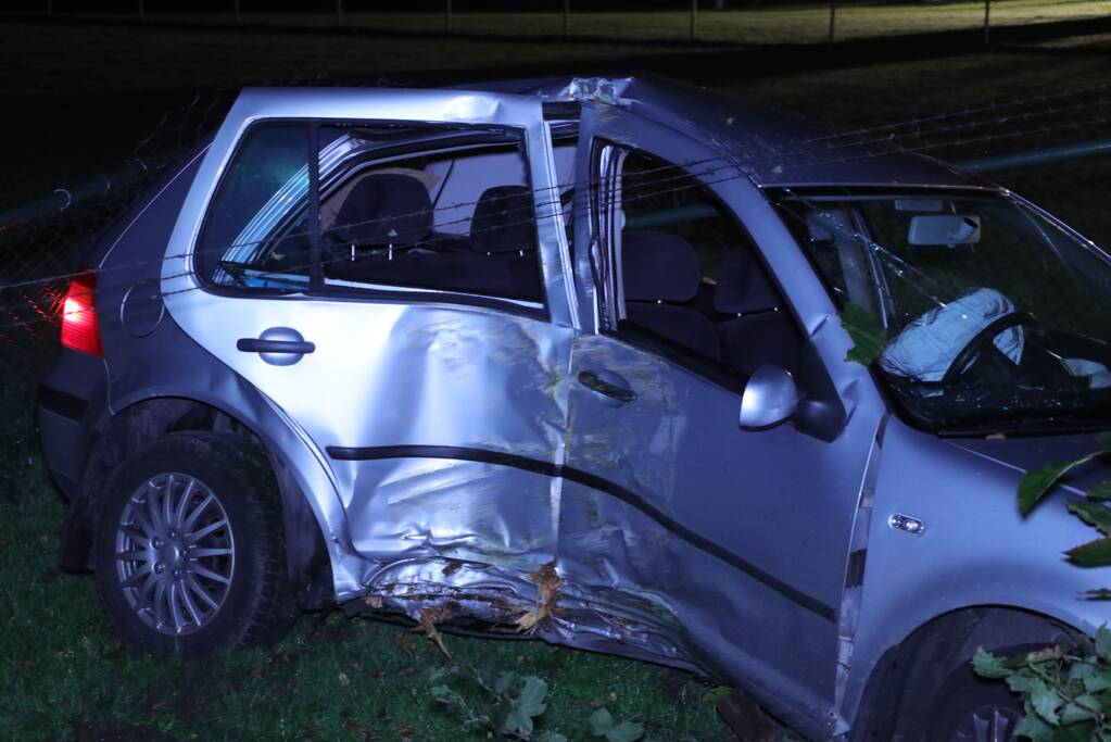 Bestuurder ramt boom