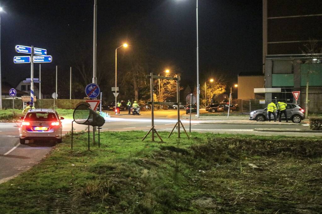 Alcoholcontrole op rotonde