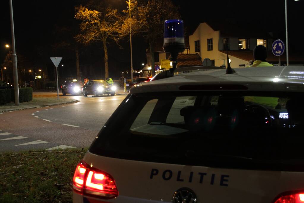 Alcoholcontrole op rotonde