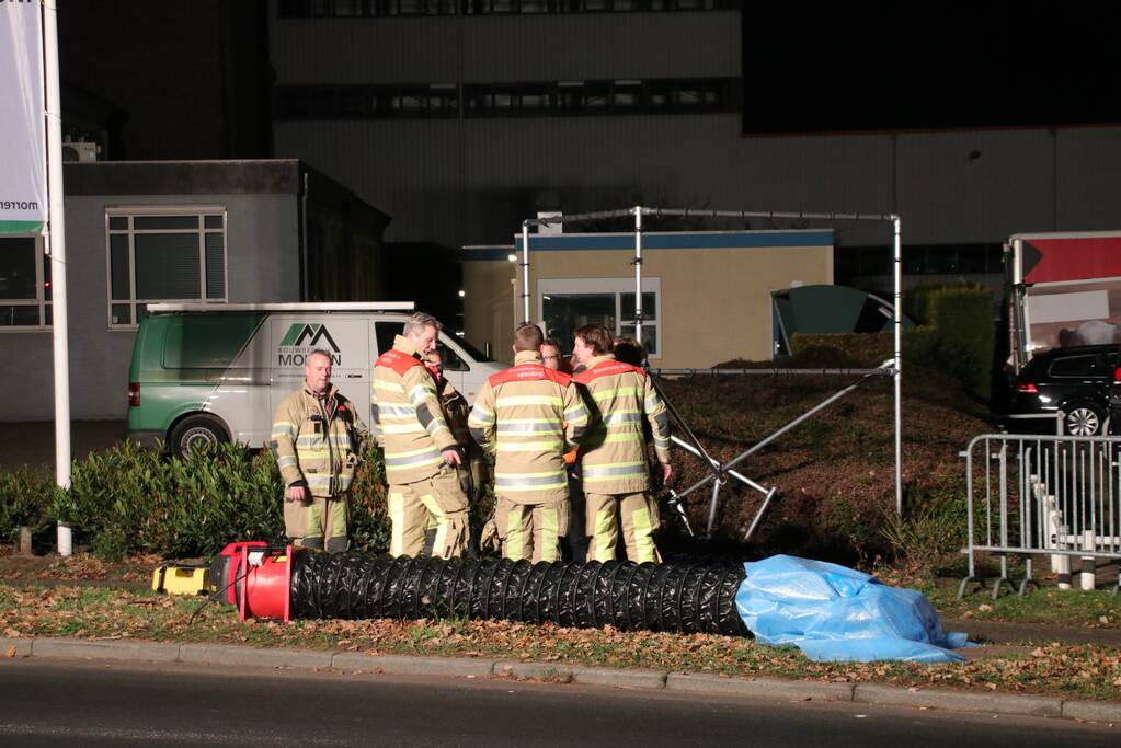 Nachtwerk door vervuild riool