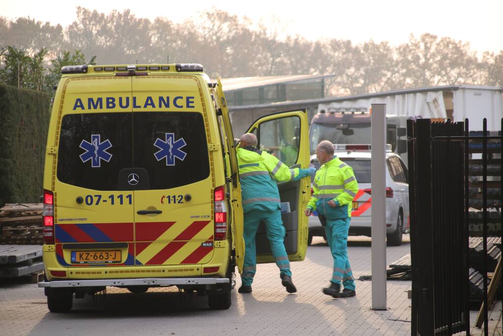 Bedrijfsongeval op buitenterrein van Den Top Tuin