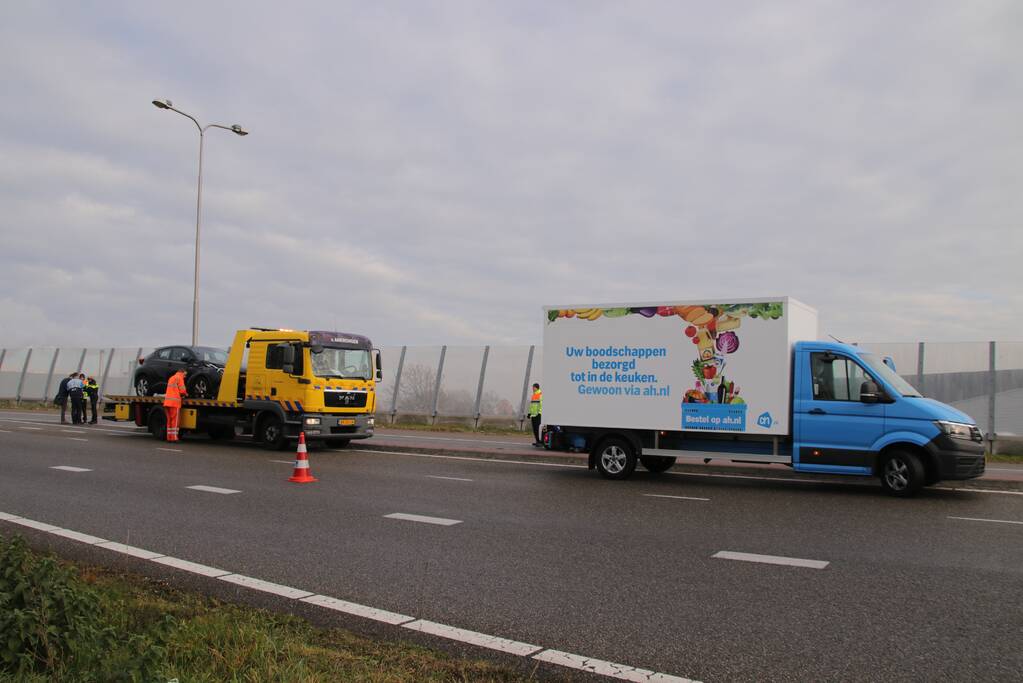 Aanrijding op afrit