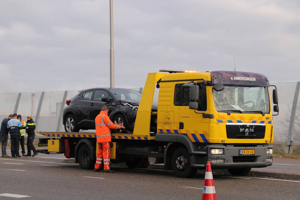 Aanrijding op afrit