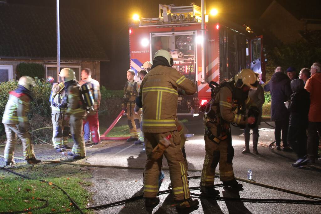 Flinke rookontwikkeling bij brand in vrijstaande woning
