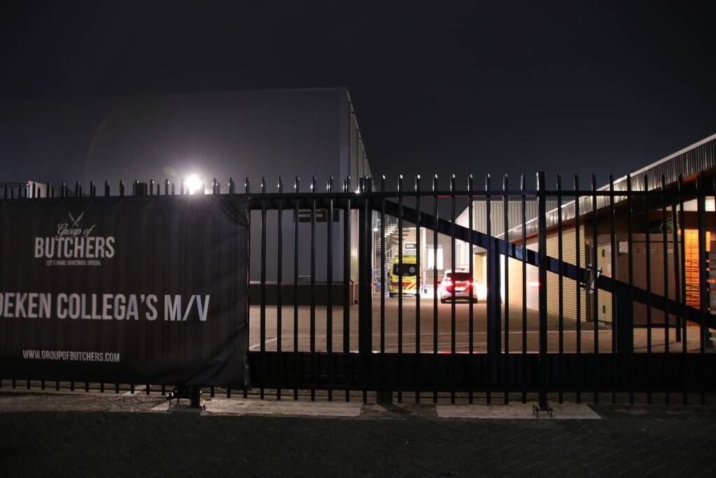 Persoon gewond bij vleeswarenfabrikant