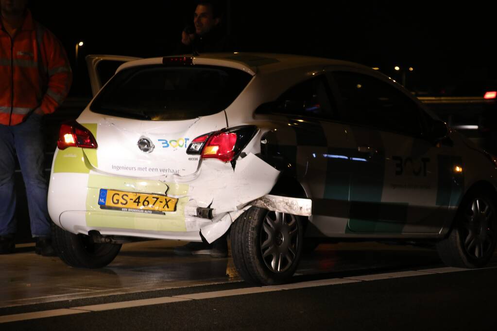 Kettingbotsing op afrit