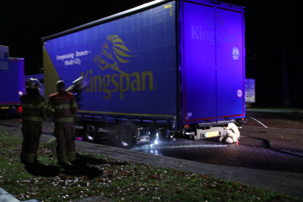 Aanhanger vat vlam op snelweg