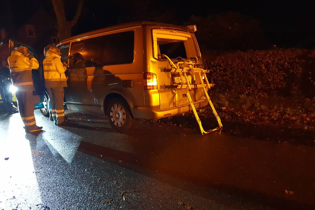 Aanrijding tussen personenbus en stadsbus