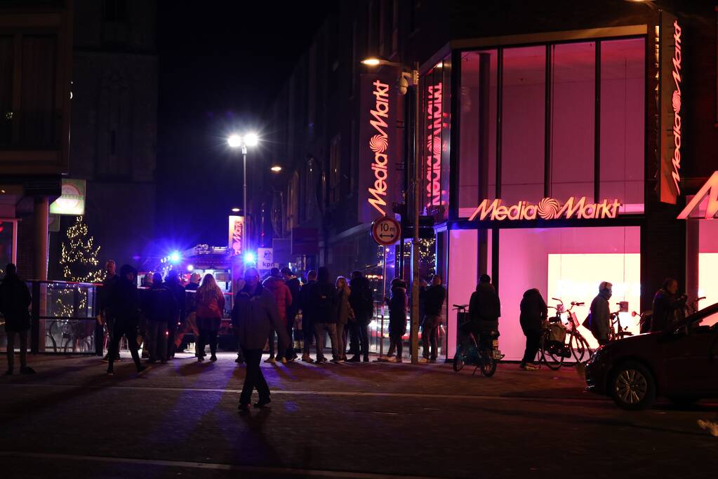 Brand in lunch cafÃ©