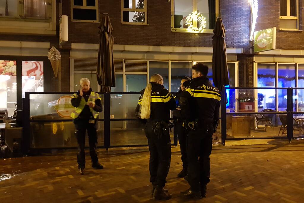 Brand in lunch cafÃ©