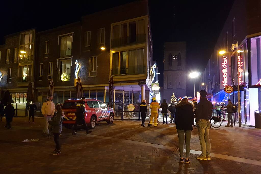 Brand in lunch cafÃ©