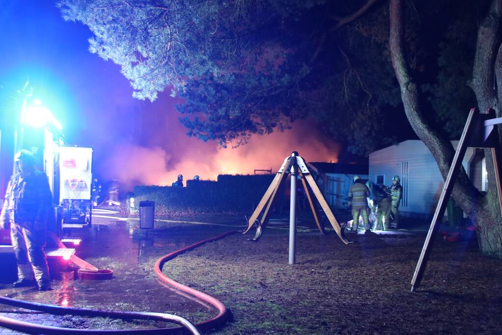 Forse brand op camping Bergbad