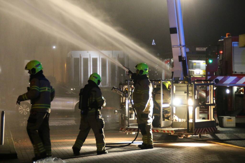Grote brand bij Lidl
