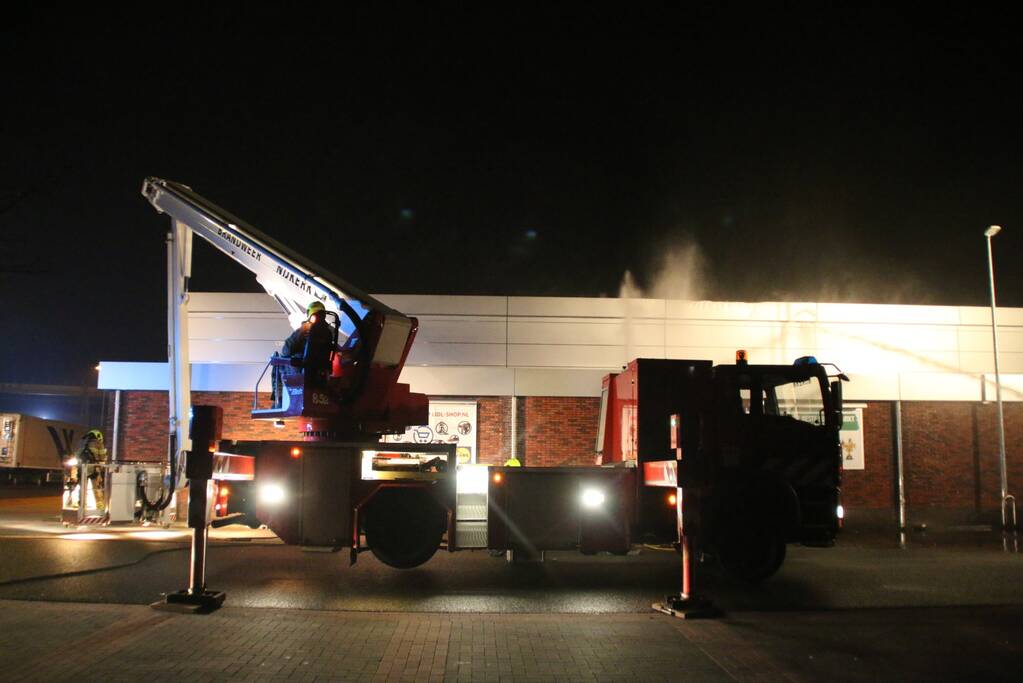 Grote brand bij Lidl