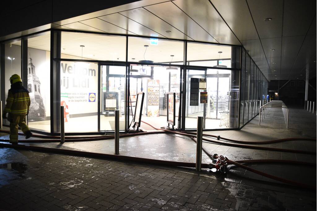 Grote brand bij Lidl