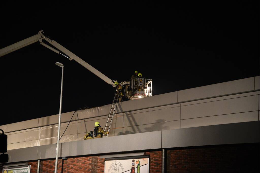 Grote brand bij Lidl