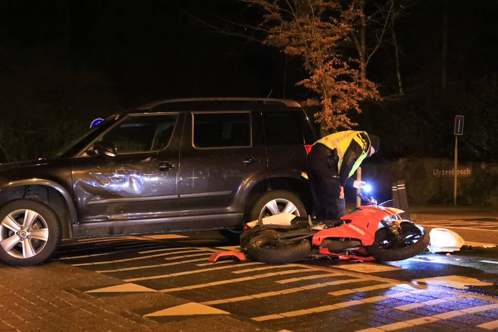 Motor total-loss na aanrijding met auto