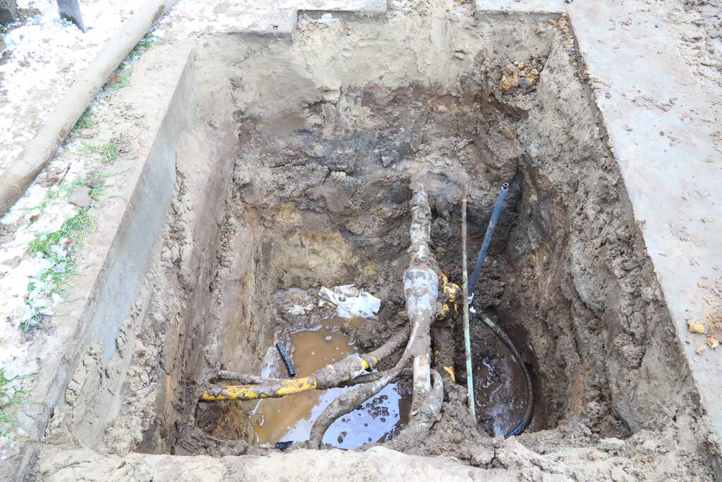 Gesprongen waterleiding