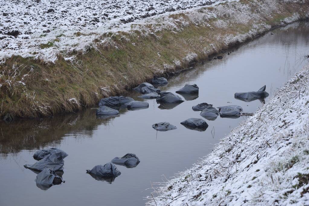 Drugsafval gedumpt in sloot