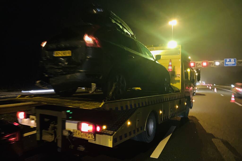 12 voertuigen op elkaar bij kettingbotsing