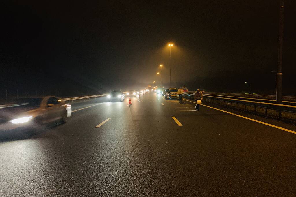 12 voertuigen op elkaar bij kettingbotsing