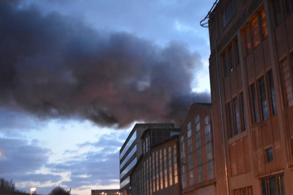 Zeer grote brand bij cementfabriek ENCI