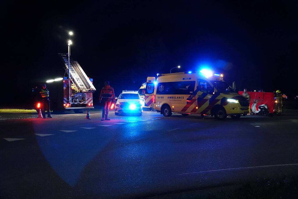 Scooterrijder overleden bij ongeval