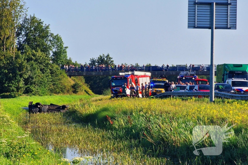 Meerdere slachtoffer bij auto te water