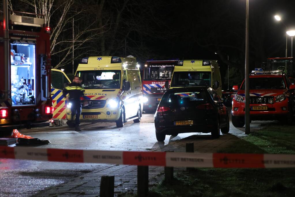 Persoon zwaargewond tijdens werkzaamheden achter woning (Wageningen)