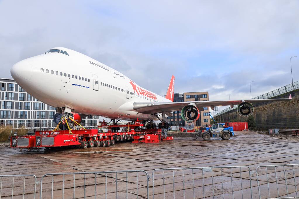 Corendon 747 staat op zijn plek (Badhoevedorp)