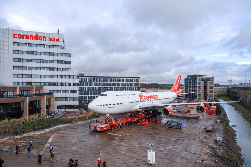 Corendon 747 staat op zijn plek (Badhoevedorp)