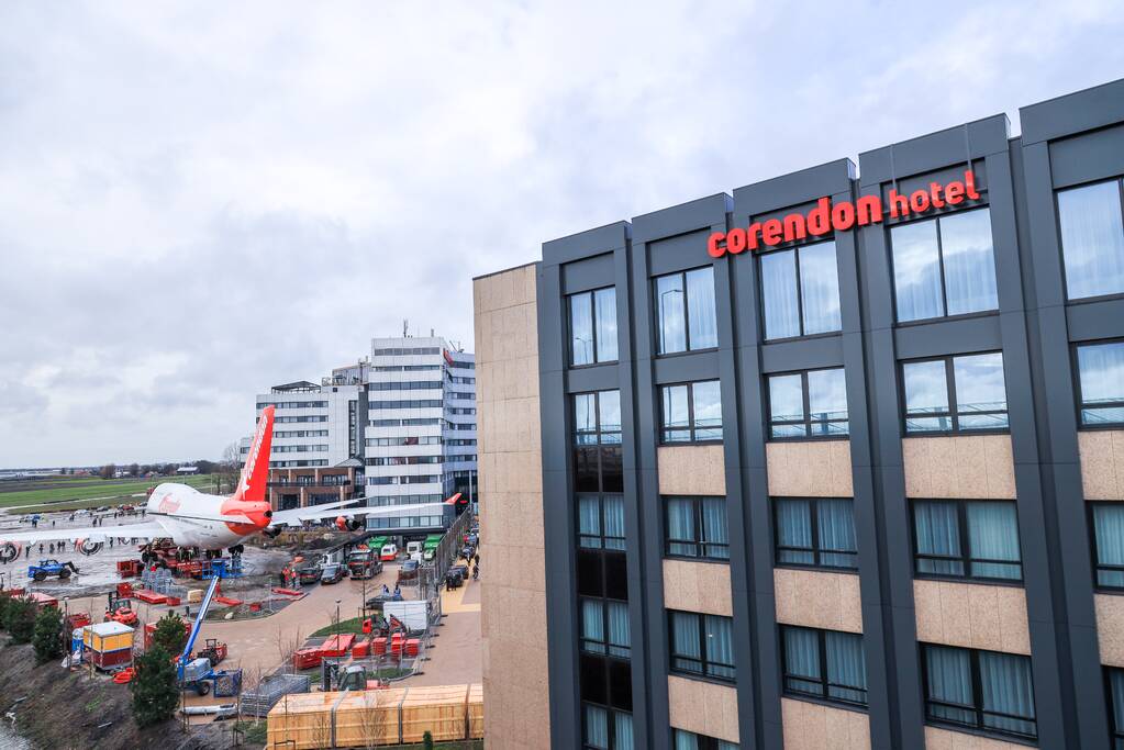 Corendon 747 staat op zijn plek (Badhoevedorp)