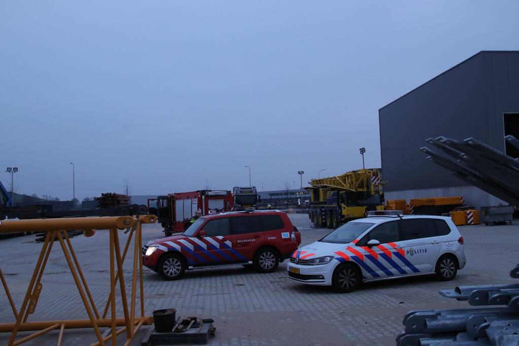 Telescoopkraan vat vlam (Barneveld)