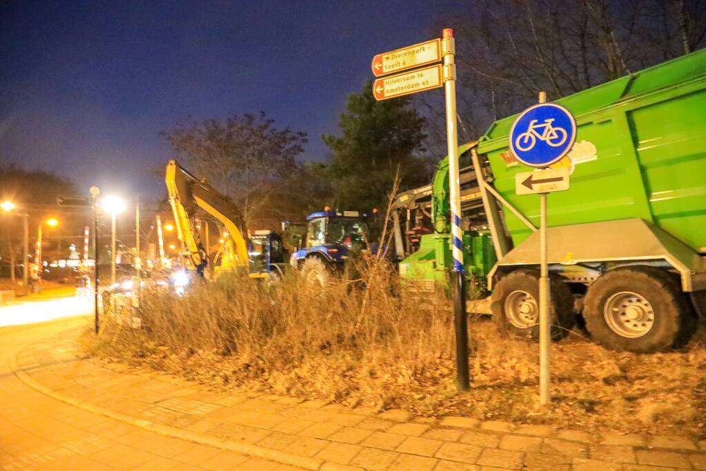 Wederom beveiliging van machines bomenkap Westelijke Ontsluiting (Amersfoort)